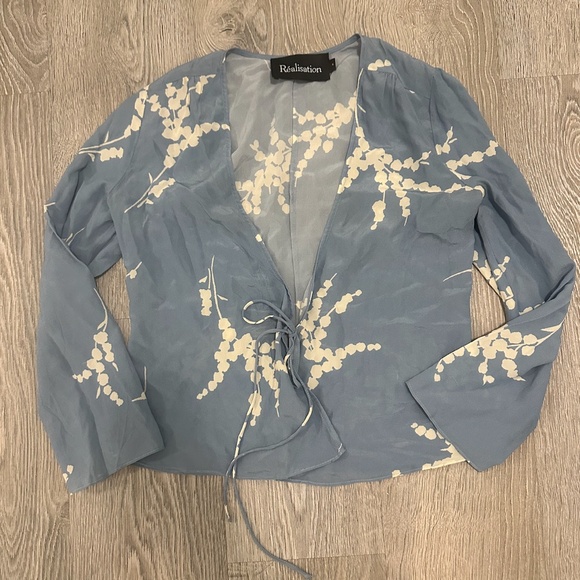 Réalisation Par 100% Silk Blouse - Picture 4 of 4